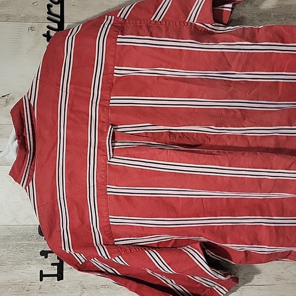 Vintage Gitano Sports Casual Stripe Short Sleeve Button Down Shirt Size M Unisex - Picture 8 of 9